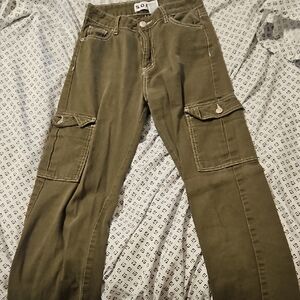S.O.N.G. Olive Green Cargo Pants